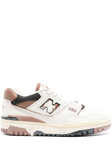 Off-white and brown 550 low-top sneakers - unisex NEW BALANCE | BB550VGCWHTBRWN